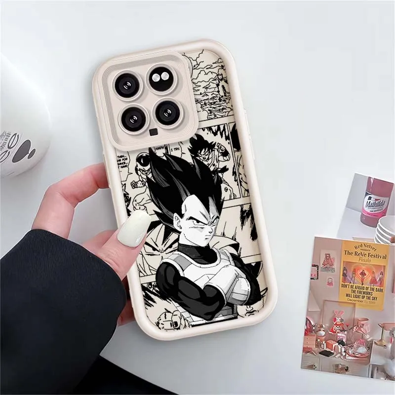 D-Dragon Balls Anime Cool Vegeta cubierta para Xiaomi Mi 17 15 14 13 12 14T 13T Pro Max Lite ojo escalera funda de teléfono - imagen 4