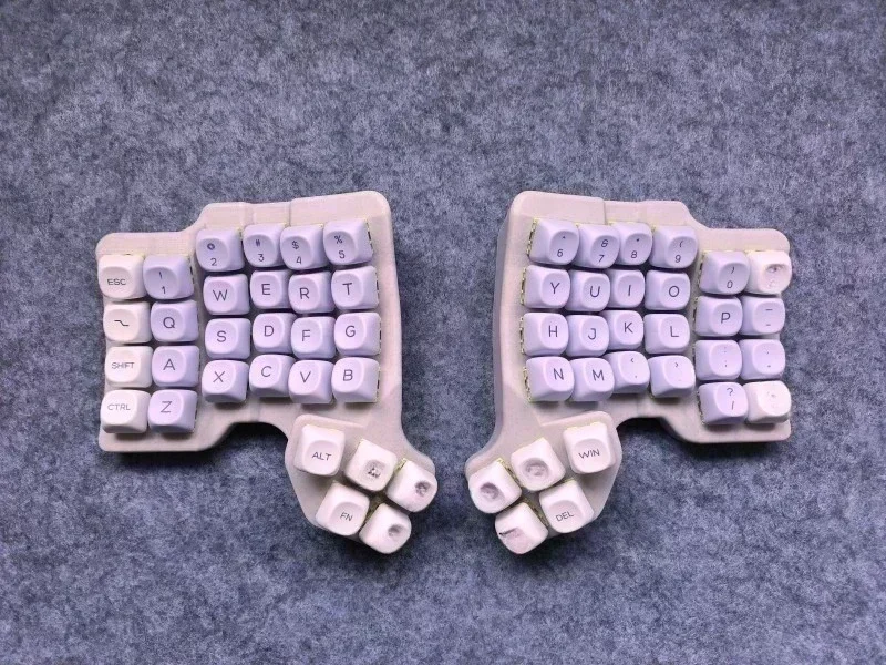 Kit de teclado dividido TBK-Skeletyl, modo único personalizado, 3X5/3X6/4x6, intercambio en caliente, con cable, teclas QMK /VIA, teclado mecánico dividido, regalo de juego - imagen 2