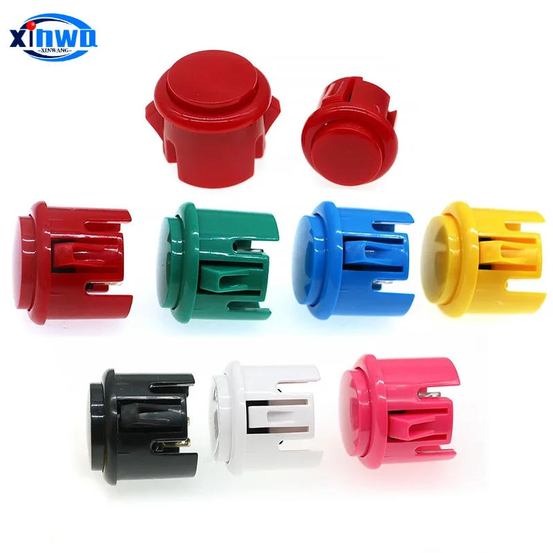 10 Uds Baolian 24mm 30mm botón Micro interruptor juego Arcade Sanwa Hitbox controlador Neo Geo Joystick consola Diy piezas de Pinball - imagen 3