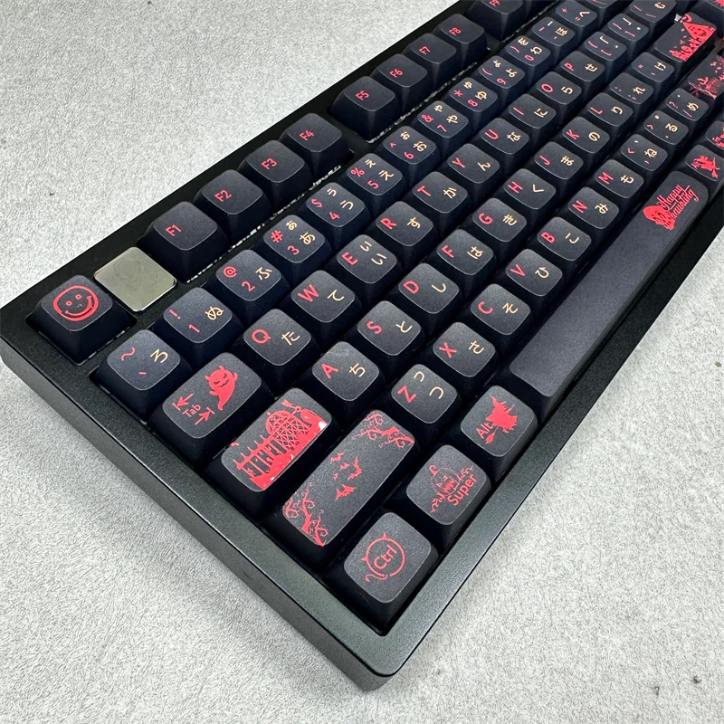 Tapas de teclado japonés XDA PBT, accesorios de teclado mecánico, sublimación, teclas de juego, tema de Halloween, regalos - imagen 4