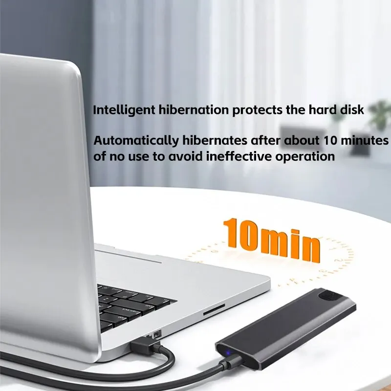 Caja de SSD M2 NVMe, caja de HDD tipo C, caja libre de herramientas SATA m-key b-key, 10gbps, USB3.1 - imagen 5