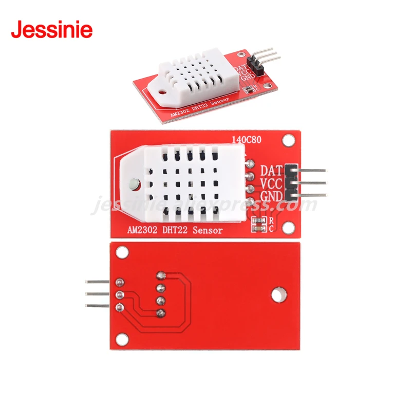 Módulo Sensor Digital de temperatura y humedad DHT22/AM2302, módulo de sonda de detección ambiental para Arduino, 5 uds./1 ud. - imagen 4
