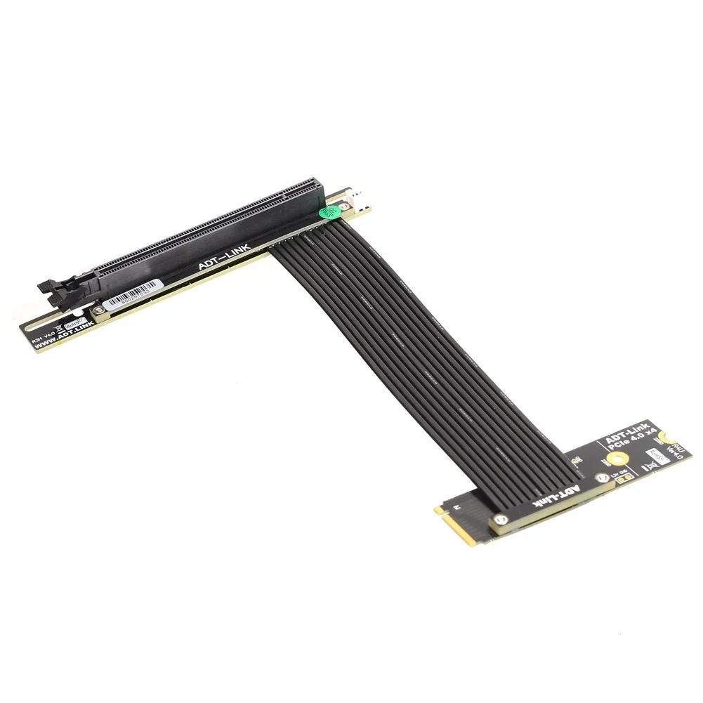 Adt-link-Cable de extensión Universal PCI-E 4,0x16 A M.2 NVMe SSD Gen 4 M2 Key M Riser Card adaptador w Sata Power GPU Jumper Cable - imagen 4