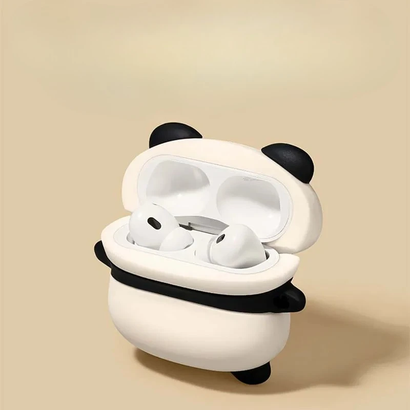 Bonita funda para auriculares con diseño de Panda tumbado para AirPods Pro3 (nuevo), caja de carga para auriculares Bluetooth, funda protectora para auriculares - imagen 3