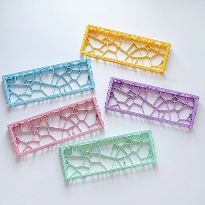 Funda para teclado GH60, carcasa hueca de resina personalizada con impresión 3D Holy 60 Wooting60HE, estilo de cinta, accesorios para teclados de carcasa hueca