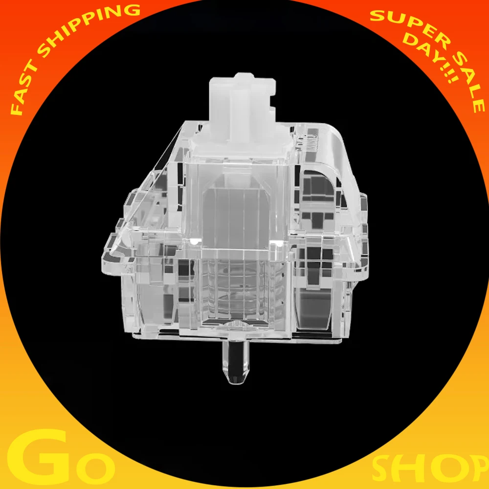 MMD C1 eje magnético disparador electromagnético teclado para juegos eje transparente personalizado llave ajustable eje de viaje único