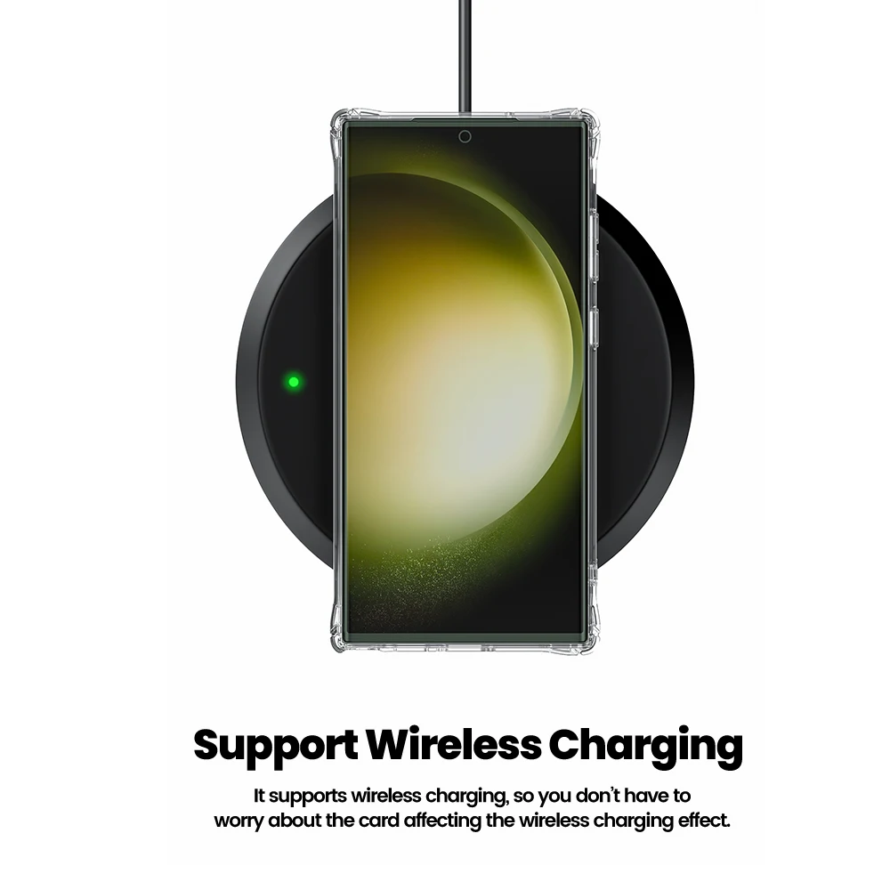 Toocki-funda de teléfono con soporte transparente para Samsung Galaxy S24 S23 S22 S21 Plus, billetera Ultra transparente de silicona a prueba de golpes - imagen 5