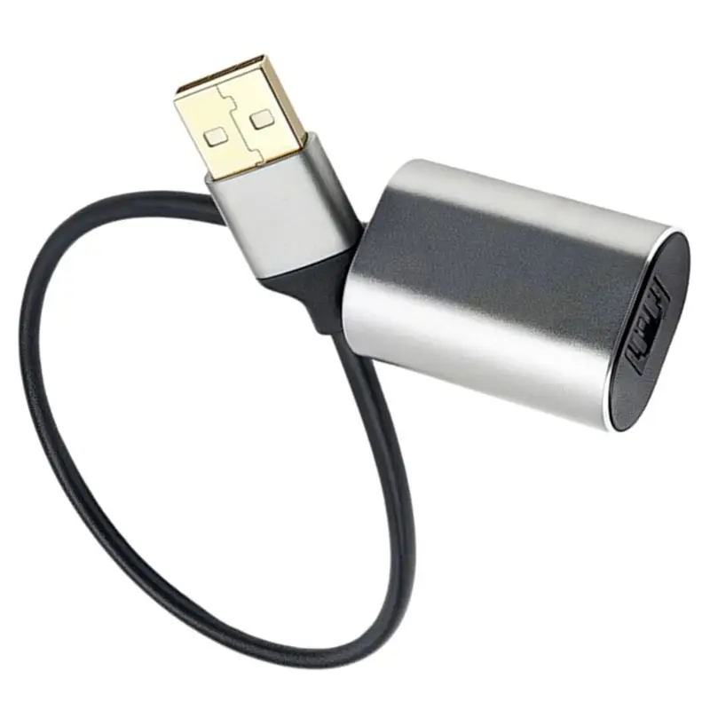 20cm carcasa de aluminio USB-A macho a TOSLINK fibra óptica hembra SPDIF PCM Cable de conexión de salida de señal de Audio Digital estéreo - imagen 4