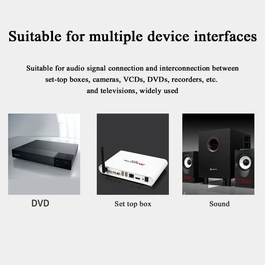 1,5 M 3 RCA macho a 3 RCA macho hembra conector compuesto Audio Video AV Cable de extensión Cables de enchufe - imagen 2