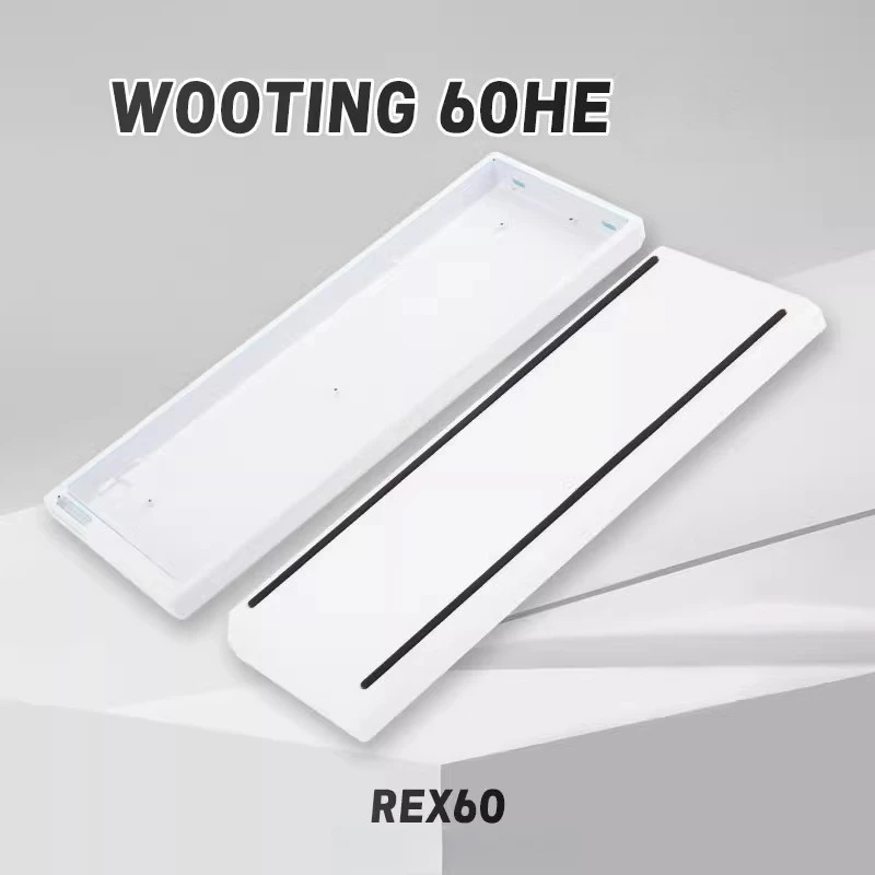 Carcasa de teclado Rex60 personalizada Wooting60he, funda de teclado con interruptor magnético, carcasa de aluminio GH60, accesorios de teclado ergonómico