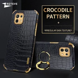 Funda Xiaomi Mi11T / Mi12 - Piel cocodrilo con soporte de anillo