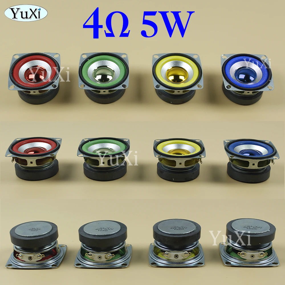 1Pc 5W 4Ohm Full-frequency Speaker Square Bluetooth Audio Radio External Magnetic Loudspeaker 3W 4Ohm 53MM - imagen 3