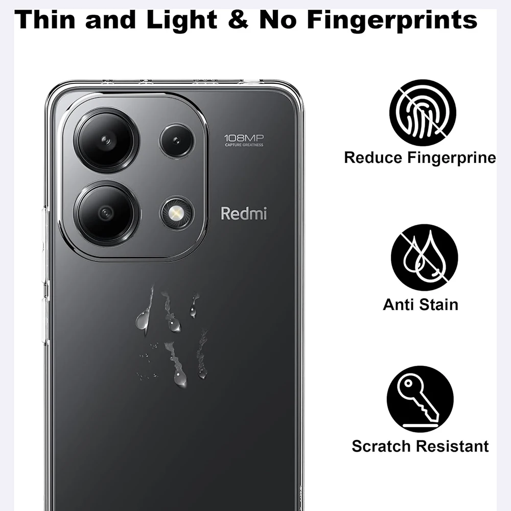 Funda blanda de silicona a prueba de golpes para Xiaomi Redmi Note 13 12 11 10 9 8 7 Pro Plus 8T 9T 10T 11 12T 9S 10S 11S 12S 12C 13C Fundas - imagen 3