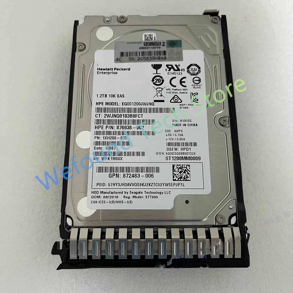 Para HP 872737-001 1,2 T 10K SAS 2,5 872479-B21 G10 disco duro original del servidor