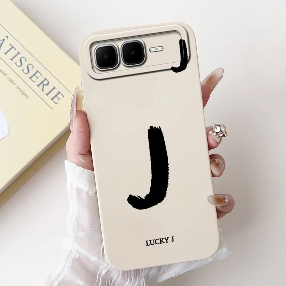 Para Infinix Smart 10 Plus 2025 Funda de lujo con letras iniciales Funda de teléfono de silicona mate suave para Infinix Smart10 Plus X6725B Funda - imagen 5