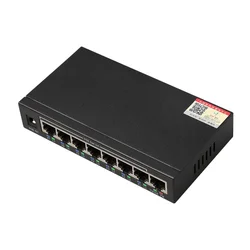 DIEWU 8 puertos RJ45 10/100Mbps interruptor de red POE fuente de alimentación inteligente interruptor Ethernet AP inalámbrico para cámara de monitoreo