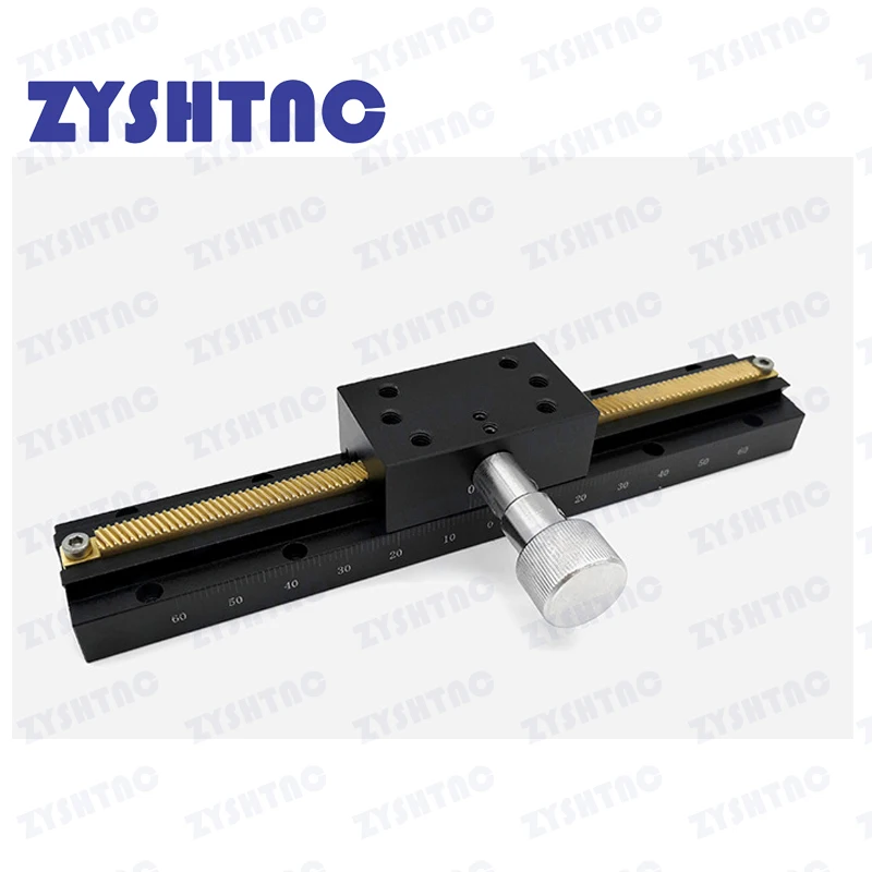 Eje X o eje Z 60*60mm Mesa deslizante de recorte de cola de milano de largo alcance plataforma de desplazamiento Manual etapa LWX/LWZ60 200/300/400mm - imagen 4