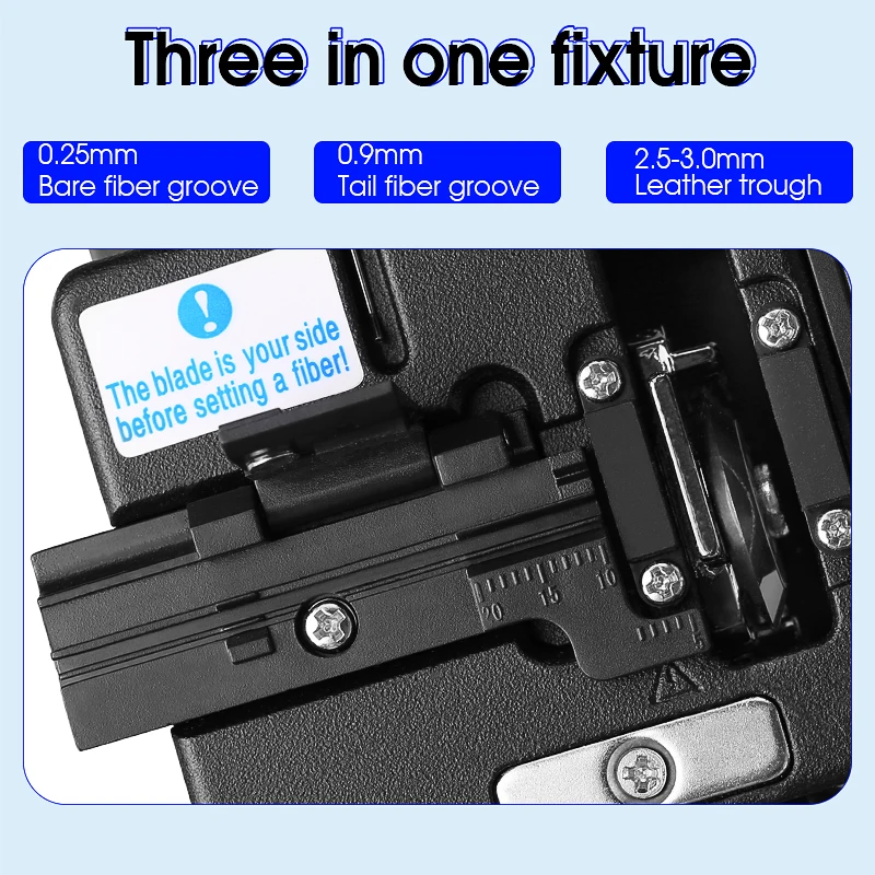 Cuchilla de fibra AUA-71S FTTH, cuchillo cortador de fibra óptica, tres en uno, ranura de abrazadera, 16 hojas de superficie, envío gratis - imagen 4