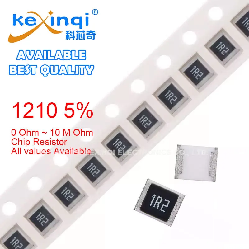 (50 uds) resistencia SMD 1210 5% 0.1R ~ 10M 0R 1K 100R 10R 4,7K 1M 10K 100K 2K 1R 2,2K 3,3K 120R 47R 20R 5,1R 22R 3K 330R 0.5R 4.7R