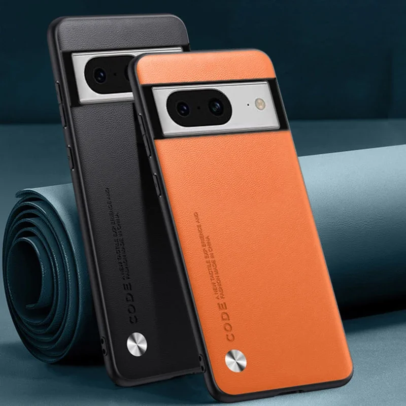 Funda de teléfono con protección de silicona para Google Pixel 6A 7A 6 7 Pro Pixel6 A, Funda de cuero PU de lujo para Google Pixel 8 Pro 8Pro - imagen 2