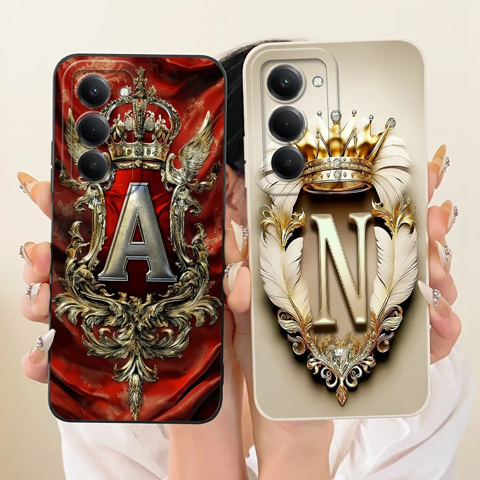 Para Xiaomi Redmi 15 4G funda Redmi15 5G nuevas letras de moda funda de silicona suave de 6,9 pulgadas para Xiaomi Redmi 15 5G bolsas de cubierta trasera