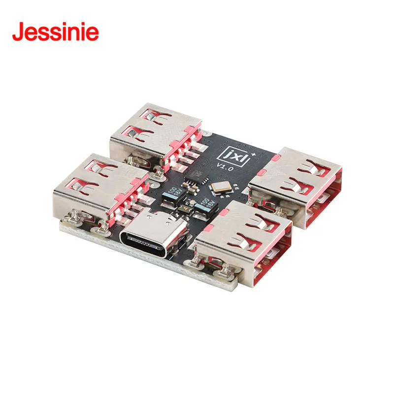 5 uds/1 unidad USBHUB USB 2,0 a 4 canales Hub módulo PCB USB2.0 divisor USB-HUB tipo C placa de expansión extensora 4 puertos 40MB/S - imagen 2