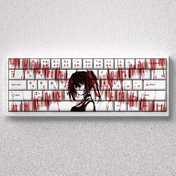 Keycaps PBT Tokisaki Kurumi Dye Sub – Teclas Mecánicas Anime Japonés