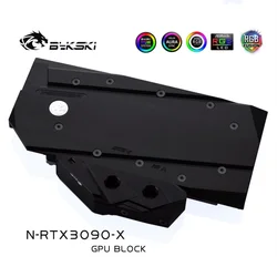 Bloque Agua Bykski RTX 3080 3090 Ref - Cobre y Placa Trasera