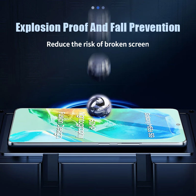 Protector de pantalla de vidrio templado de 2-4 piezas para Samsung Galaxy M55S M55 M35 M15 M05 M54 M34 M14 M04 para Samsung M53 M33 M23 M62 M52 - imagen 4