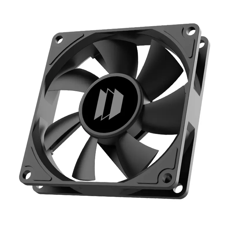 UPSIREN UL-8015 ventilador ultrafino de 8cm rodamiento hidráulico ventilador de chasis de 80mm 4 pines PWM 3000 RPM ventiladores de caja negro/blanco 80x80x15,4mm - imagen 2