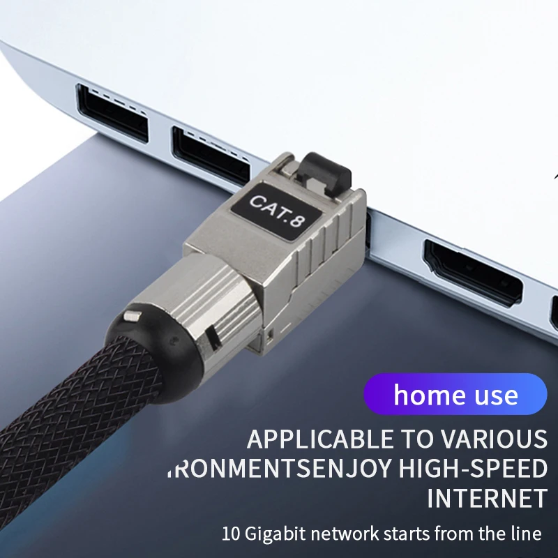 YYTCG-Cable Ethernet Cat8 de alta velocidad, Cable de red SSTP UTP, portátiles PS Ps4, enrutador RJ45, 40Gbps - imagen 3
