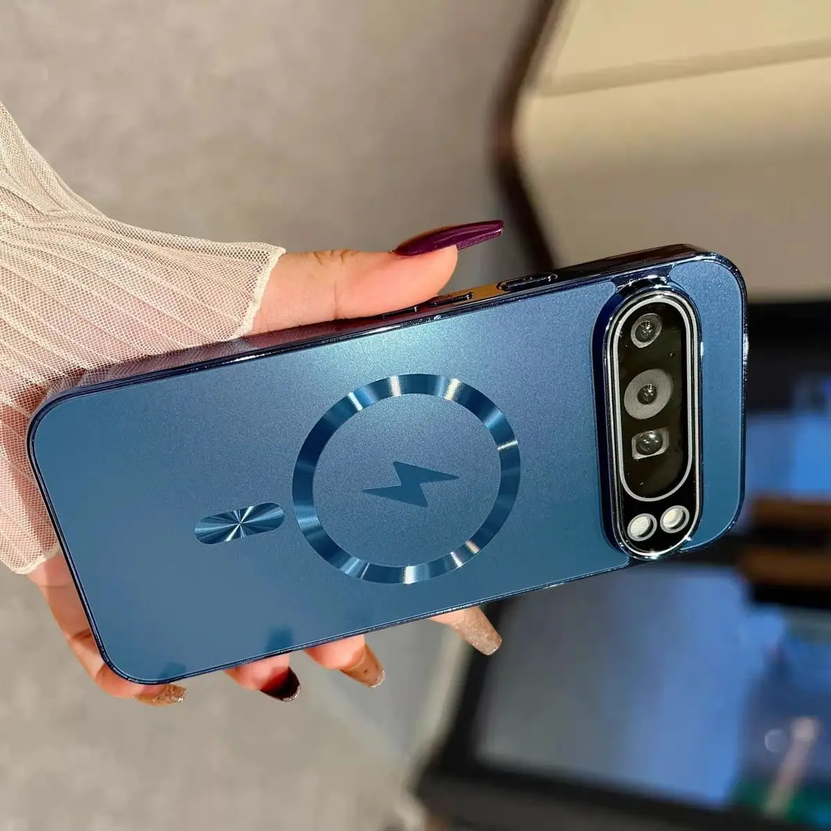 Funda de carga inalámbrica magnética mate para Google Pixel 10 9 9A 8 8A 7 7A 6 6A Pro XL para Magsafe Slim PC cubierta de protección dura - imagen 2