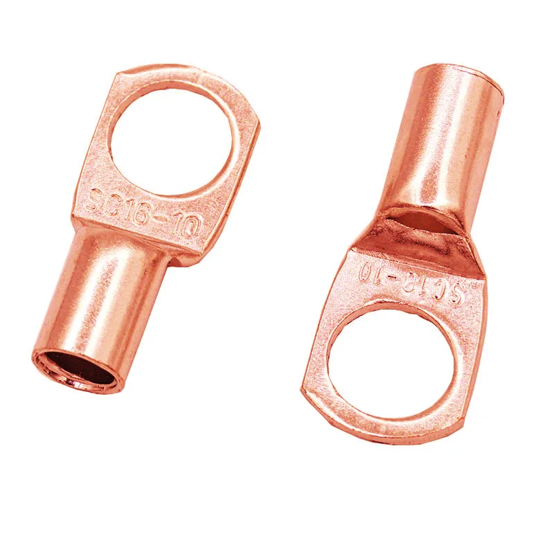 10/20 piezas SC16-6 16-8 16-10 16-12 Kit de terminales de Cable de cobre agujero de perno terminales de Cable estañado terminales de batería conector de Cable de nariz de cobre - imagen 4