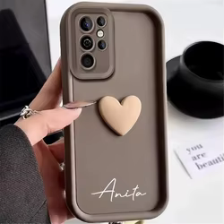 Samsung Galaxy S Ultra Funda personalizada corazón amor Antigolpes