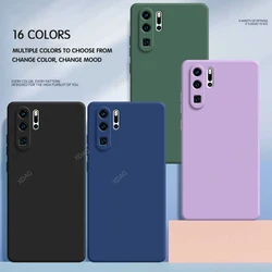 Funda de teléfono de silicona Original para Huawei P30 Pro P30Pro, carcasa trasera de capa de alta calidad con flocado interno suave de 6,47"