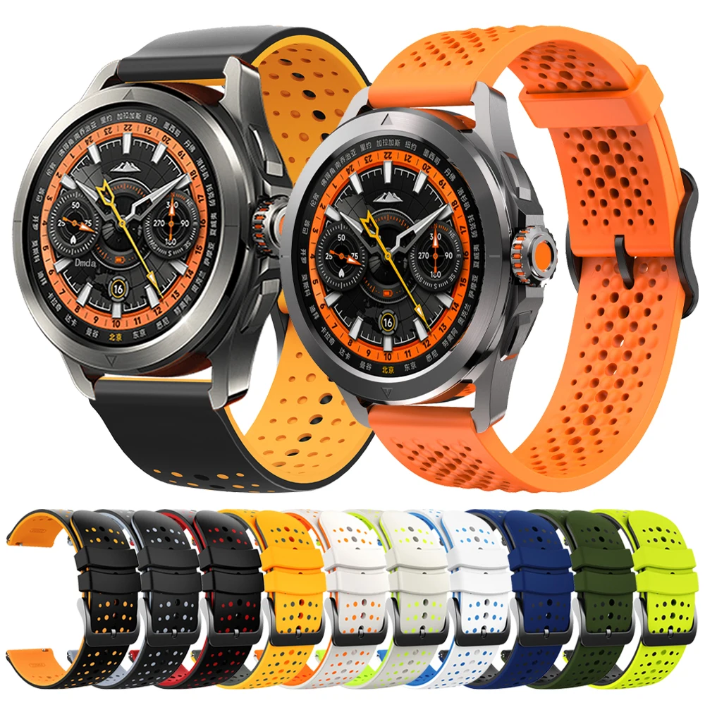 Correa de silicona de 22mm para Xiaomi Watch S4, bandas deportivas inteligentes para Xiaomi watch color 2 S2 46mm/42mm S1 Pro/Active S3 Mi Watch Correa