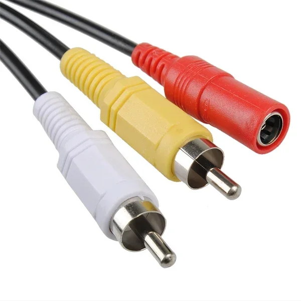 Nuevo Cable de extensión de Audio y vídeo para sistema de cámaras de seguridad CCTV 2 RCA + alimentación CC - imagen 4