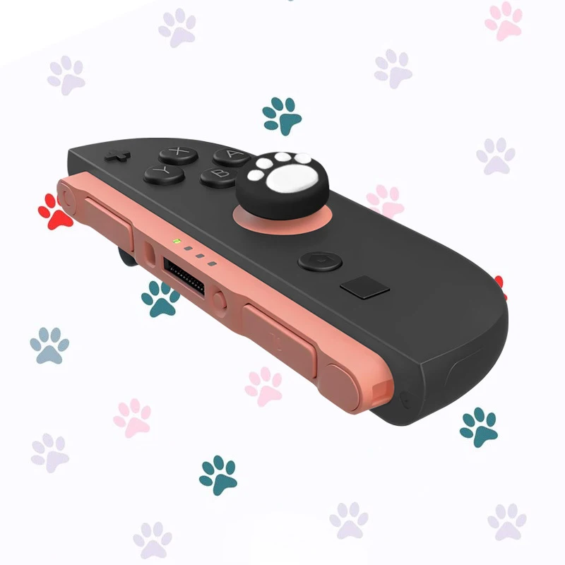 Tapa de agarre para pulgar con pata de gato, Compatible con Nintendo Switch 2, tapa de poste Vertical de silicona adecuada para accesorios Joycon Switch2, 4 Uds. - imagen 5