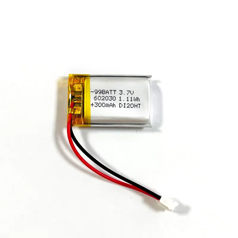 10 piezas 300 mAh 602030   Batería 3,7 V baterías recargables de polímero de litio PH2.0mm Lipo para auriculares Bluetooth altavoz retardador - imagen 2