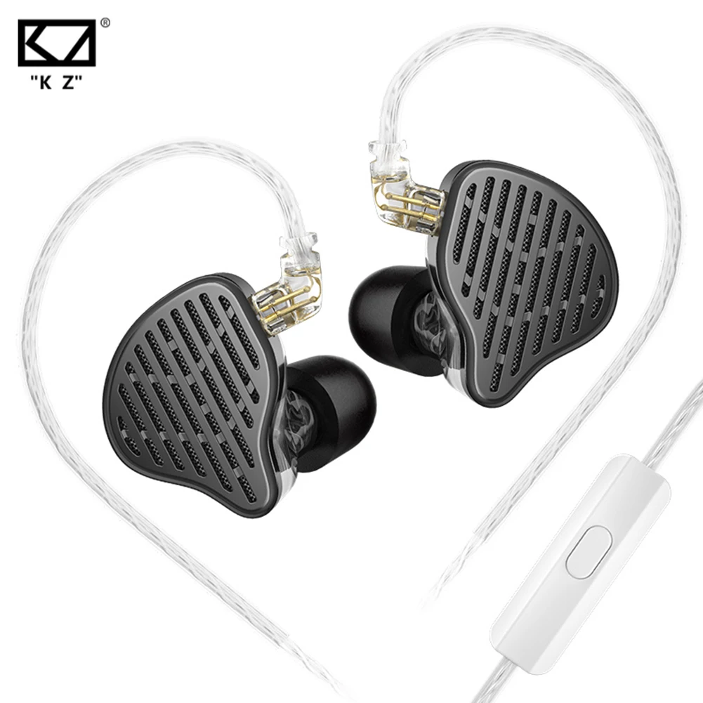 KZ PR2-auriculares internos con controlador plano, audífonos HIFI con Monitor de cancelación de ruido y enchufe de 3,5mm, sin micrófono - imagen 2