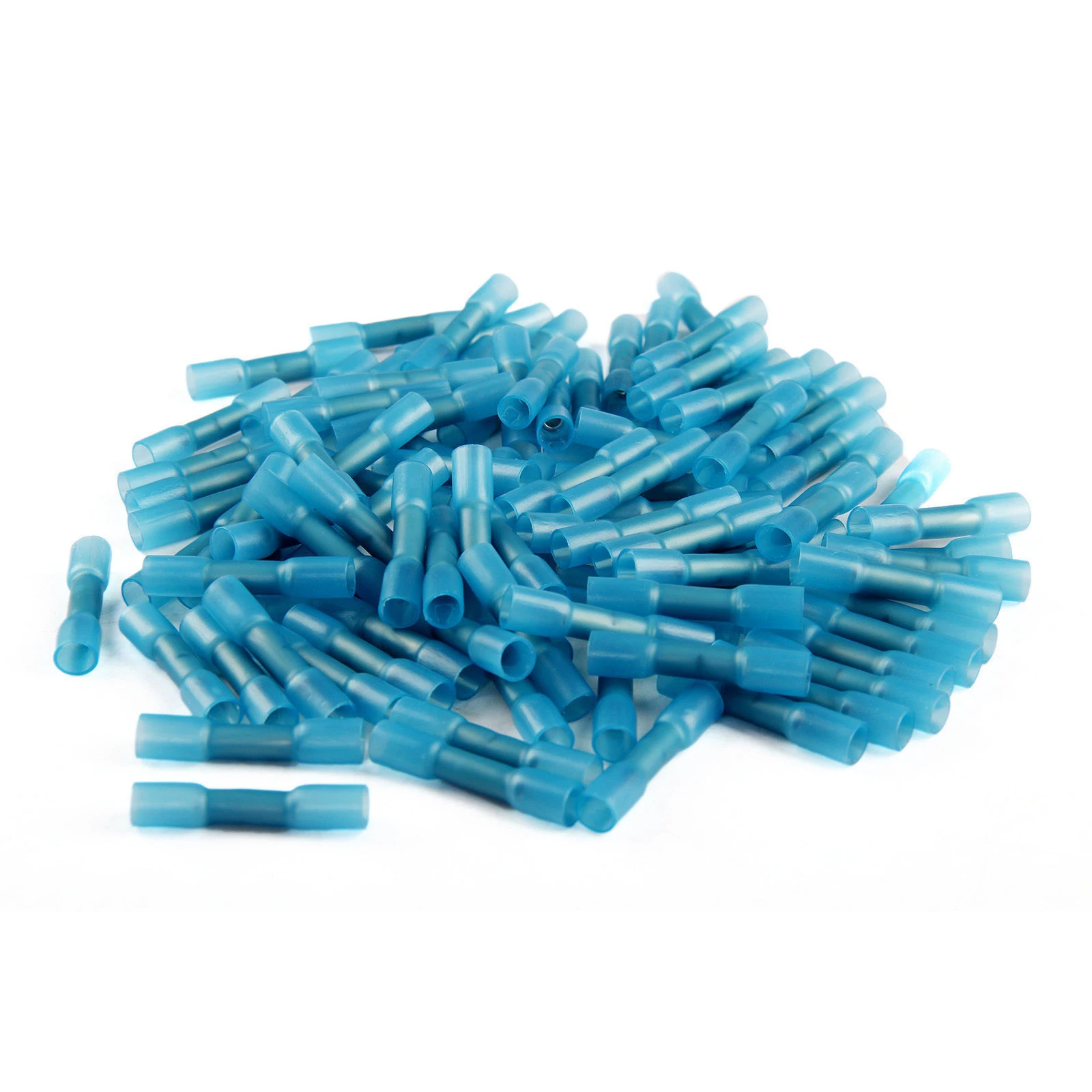 Kit de conectores de cable termorretráctil impermeables, Kit de terminales de conector eléctrico automotriz, conector de empalme a tope 22-10AWG, 50 Uds. - imagen 2