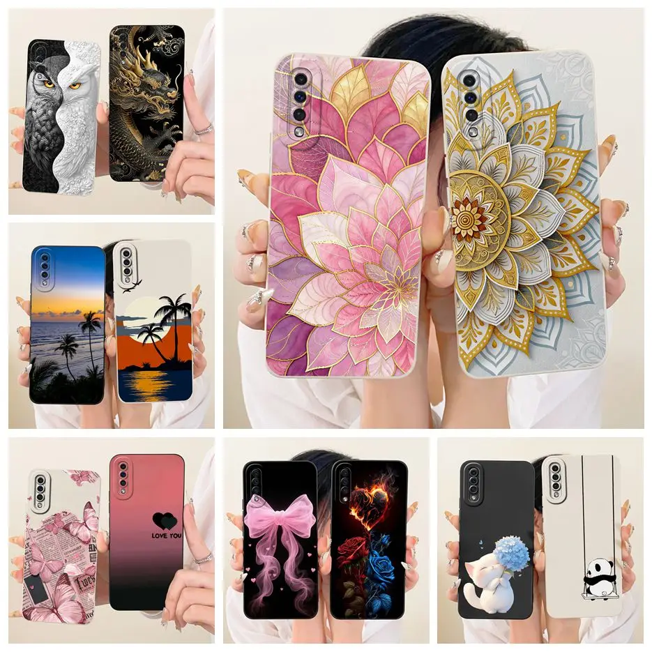 Para Samsung Galaxy A50 A50s funda nueva cubierta pintada de caramelo de lujo funda de teléfono suave de TPU para Samsung A50 A 30 50 s Galaxy A30s Fundas