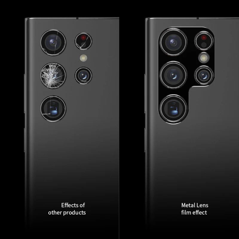 Protector de lente de cámara trasera de Metal de aluminio para Samsung Galaxy S24 Ultra S24 + S24Plus, cubierta de lente, Protector de pantalla, película de anillo de lente - imagen 4