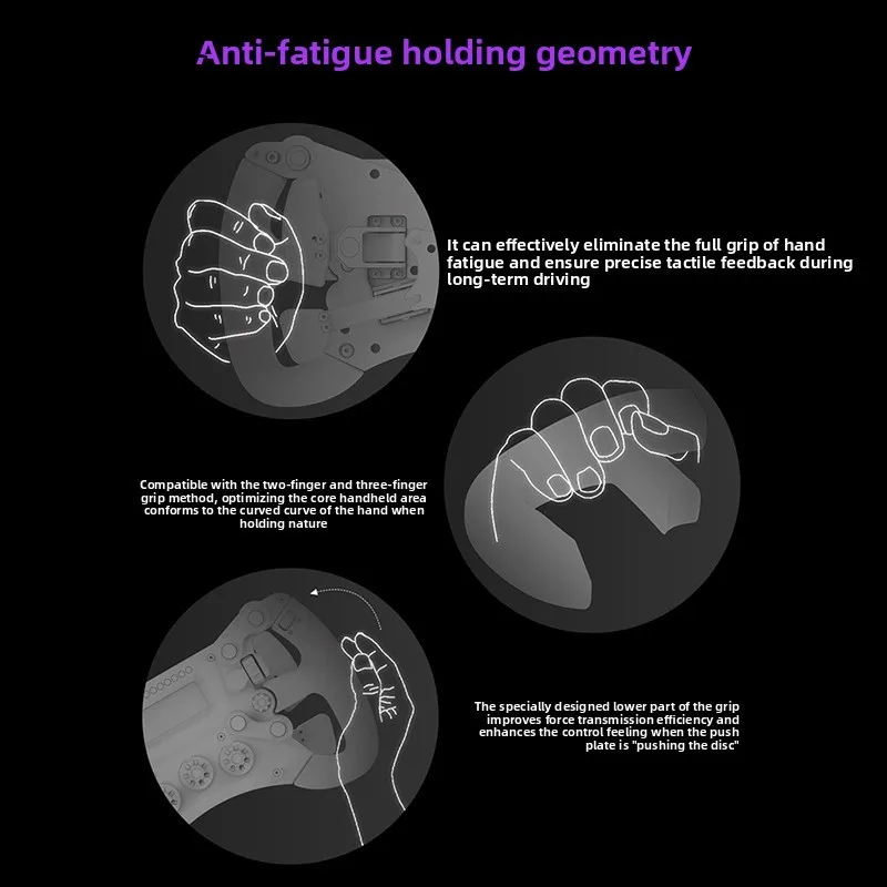 CONSPIT 300 GT 300 mm (11,8 ") Volante de fibra de carbono Sim Racing Wheel retroalimentación de fuerza para GT y Endurance Racing - imagen 5