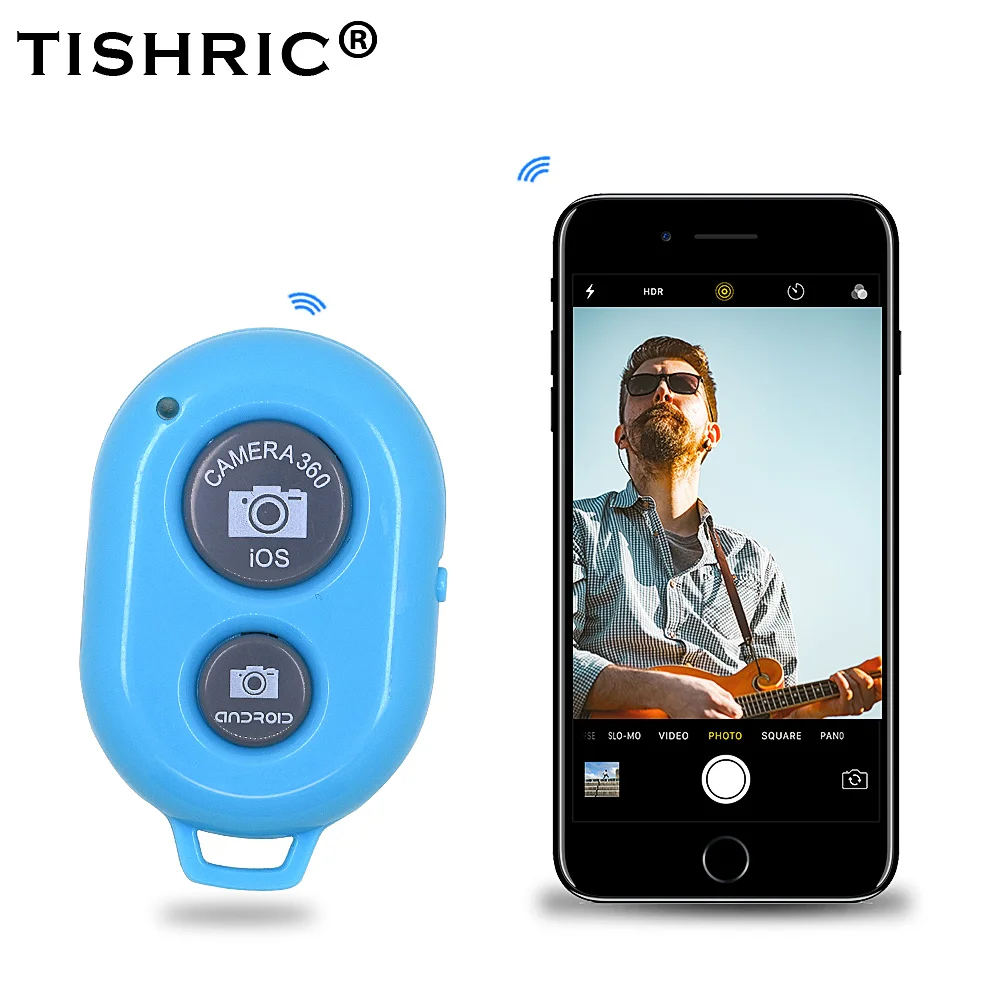TISHRIC-Temporizador inalámbrico con Bluetooth, Control remoto para cámara Butto, para teléfonos iPhone y Android, 10 unidades - imagen 4