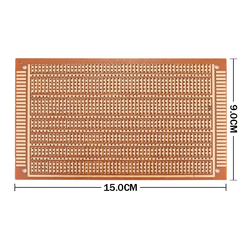 5/10 Uds placa de circuito DIY 9x15CM baquelita de un solo lado (3-4-5 agujeros de conexión) 1,5 de espesor 2,54 espaciado placa Universal PCB - imagen 2