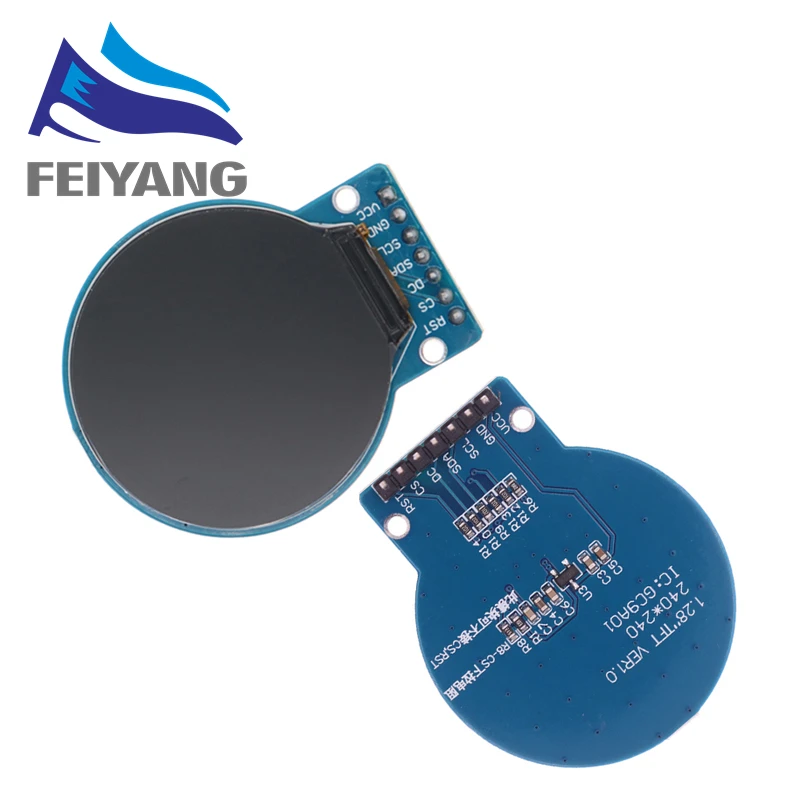 Pantalla TFT, módulo de pantalla LCD TFT de 1,28 pulgadas, controlador redondo RGB 240*240 GC9A01, interfaz SPI de 4 cables, PCB 240x240 para Arduino - imagen 4