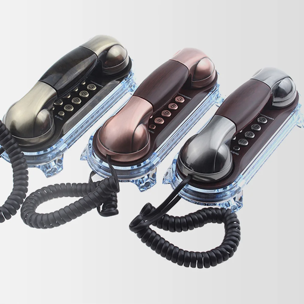 Teléfonos vintage para hotel de oficina en casa, teléfono con cable retro, teléfono fijo europeo antiguo, teléfono de decoración de moda antigua - imagen 2