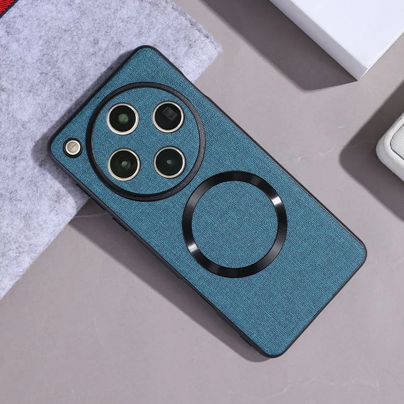 Para OPPO Find X8 Pro, X8 funda magnética ELVEV cubierta trasera protectora de cuero PU de calidad ultrafina