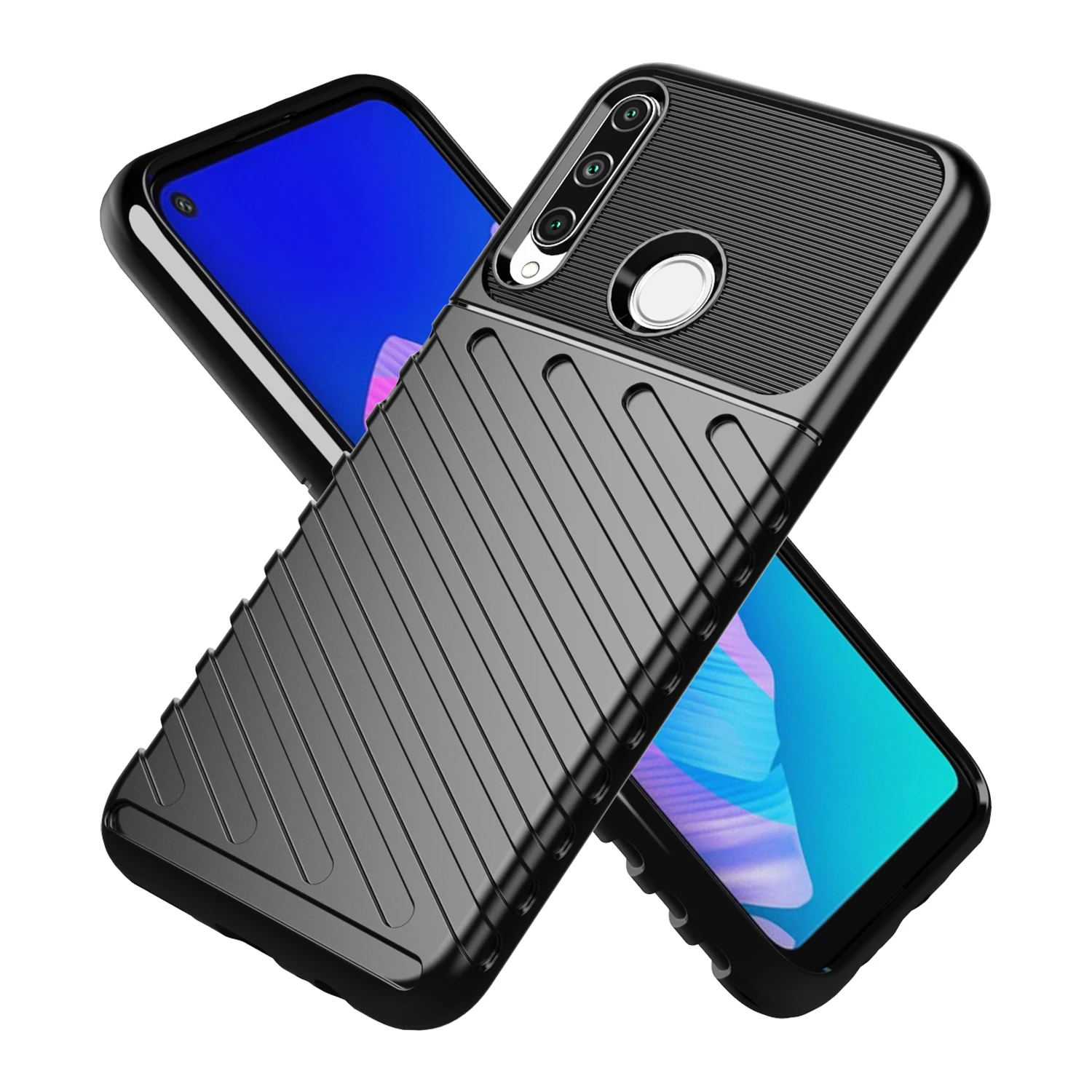 Funda de teléfono de silicona a prueba de golpes para HUAWEI Y6P/Y7P/Honor 9C/P40 Lite E, funda de lujo - imagen 3